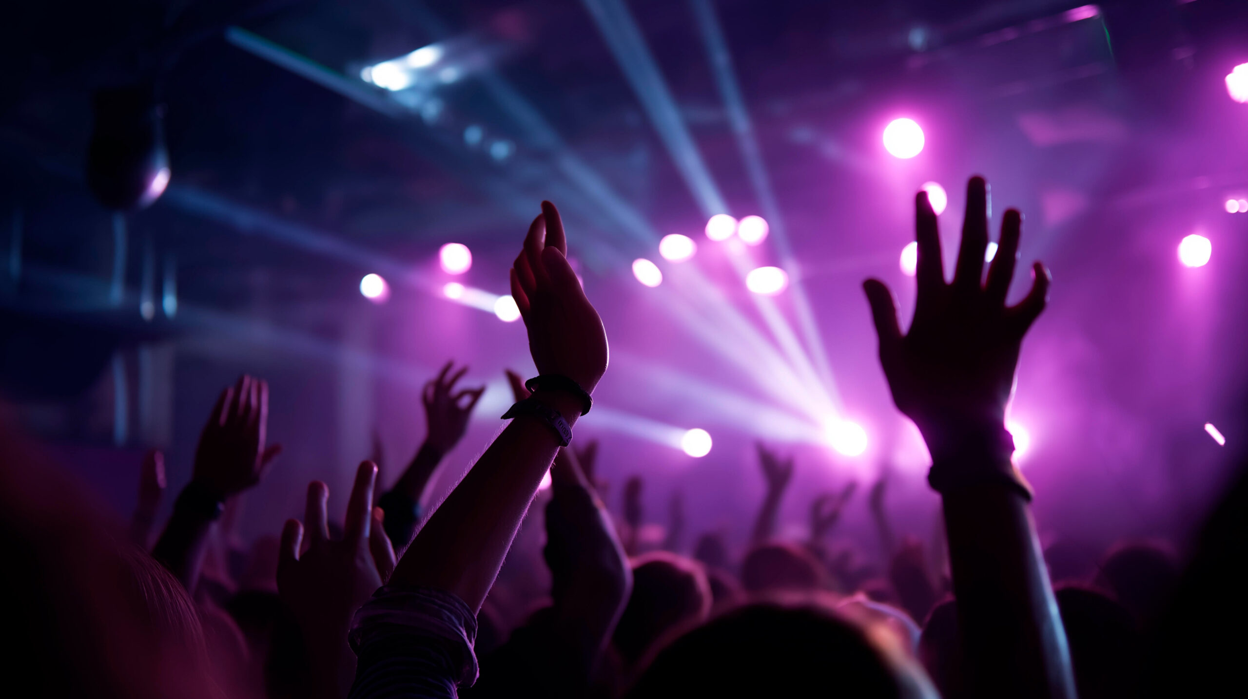 Packed teen dance floor with professional DJ at birthday party in Upstate South Carolina with lighting and sound